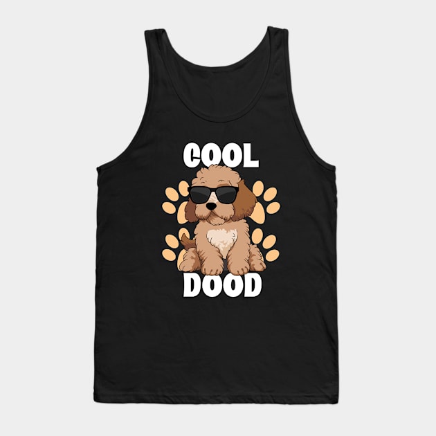 Cool Dood Goldendoodle Labradoodle Doodle Owner Tank Top by Silly Dad Shirts